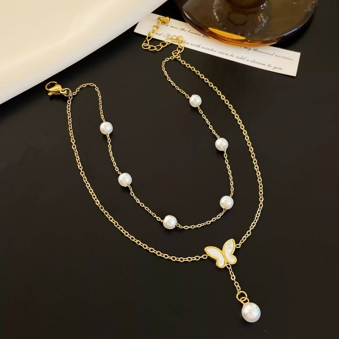 Beautiful Waterproof Butterfly Anklet