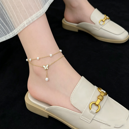 Beautiful Waterproof Butterfly Anklet