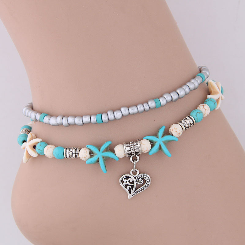 Starfish Anklet — Beach Jewelry