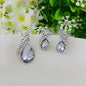 Elegant Necklace and Earrings – Red Purple Crystal Fashion Set
