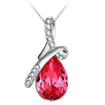 Long High-Grade Zircon Sweater Chain Necklace