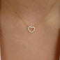 Gold Heart Pendant Necklace