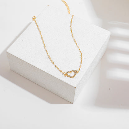 Gold Heart Pendant Necklace