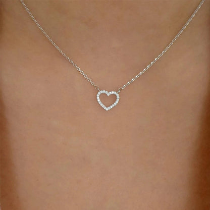 Gold Heart Pendant Necklace