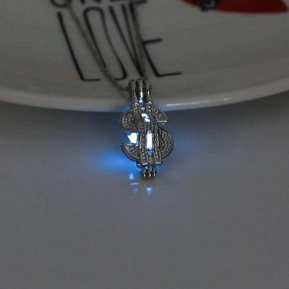 Jersey Shore Jewelry Luminous Dollar Shape Pendant Necklace - WoW! Gotta Have It!