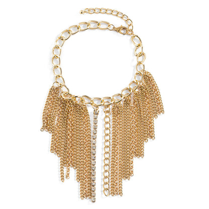 Multi-Layer Tassel Anklet Set (2pc)