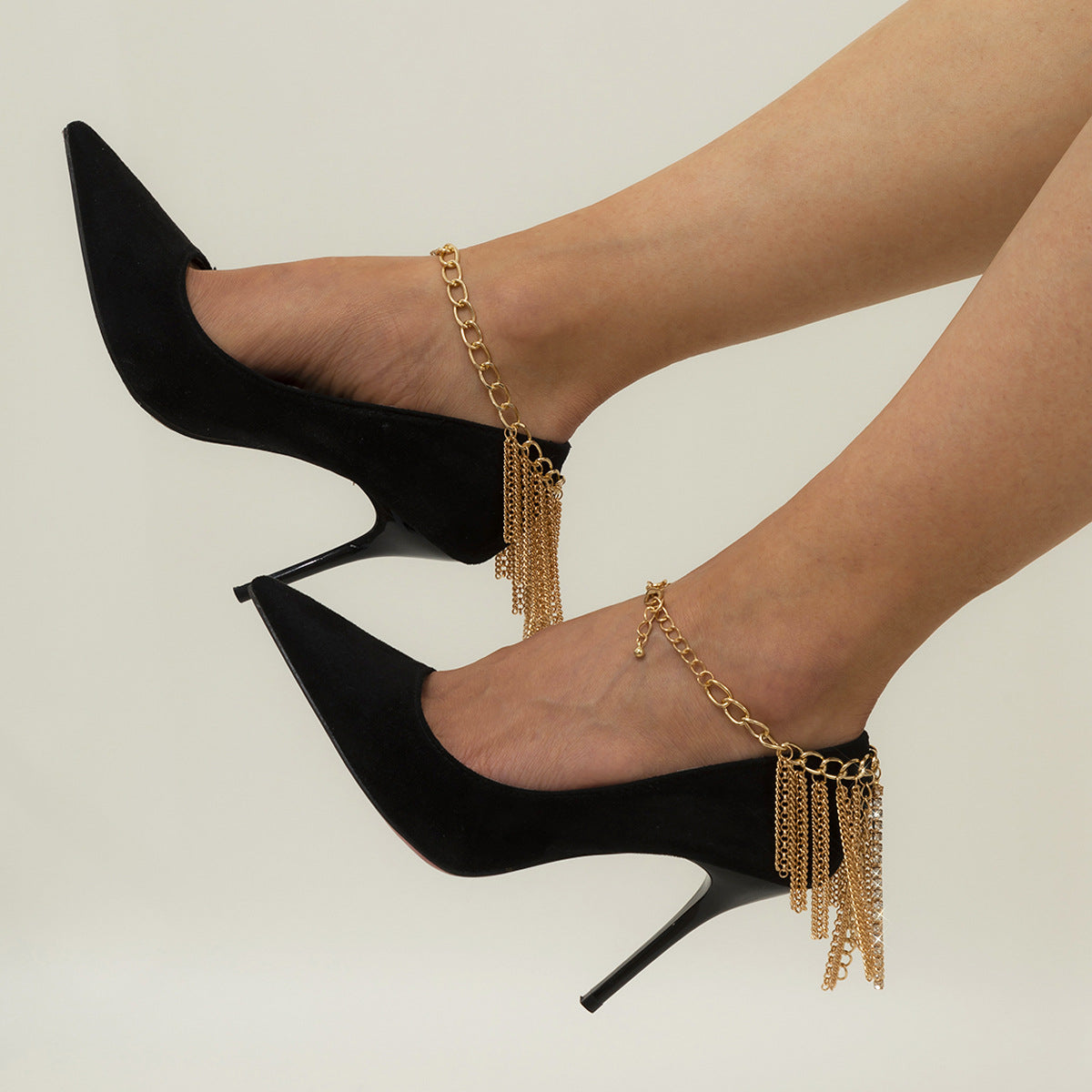 Fashion Chain Sexy Multi-layer Tassel Anklet (Set of 2)