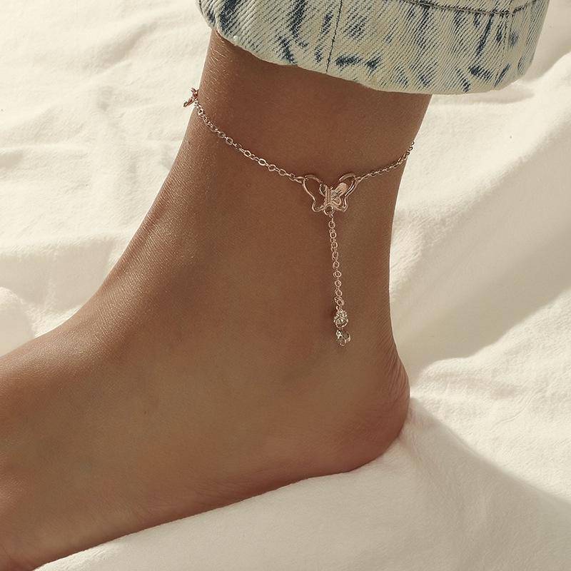 Jersey Shore Simple Fashion Tassel Butterfly Anklet - WoW! Gotta Have It!