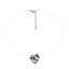 Jersey Shore  Invisible Heart Cubic Zirconia Stone Pendant Necklace Clear Chokers - WoW! Gotta Have It!