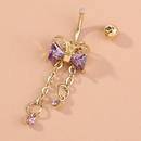 Jersey Shore Zircon Purple Bow Belly Button Nail - WoW! Gotta Have It!