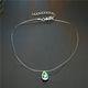 Stylish Jersey Shore geometric teardrop colored invisible zircon necklace - WoW! Gotta Have It!