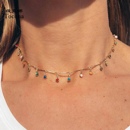 Jersey Shore Tocona Handmade Gold Choker for Women - WoW! Gotta Have It!